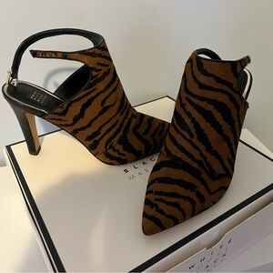White House Black Market Brown Tiger Print Heels